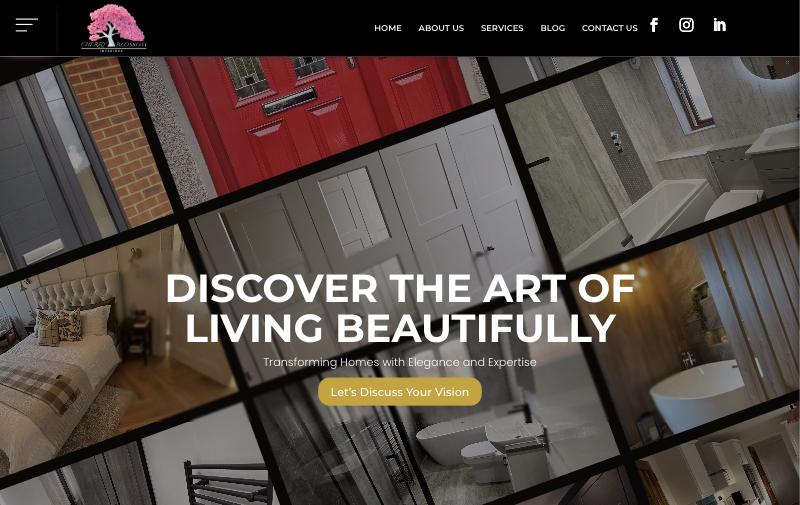 Homepage of Cherry Blossom Interiors