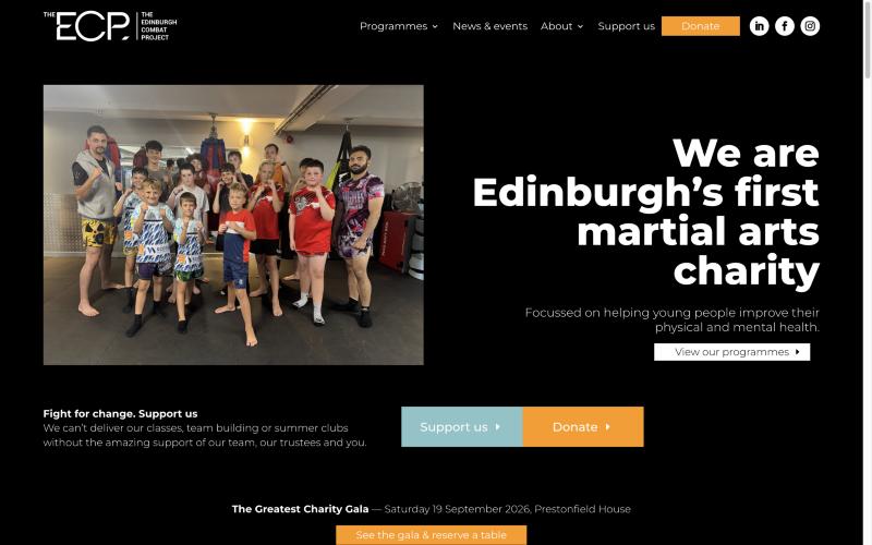 Homepage of The Edinburgh Combat Project