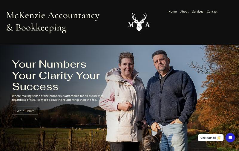 Homepage of McKenzie Accountancy
