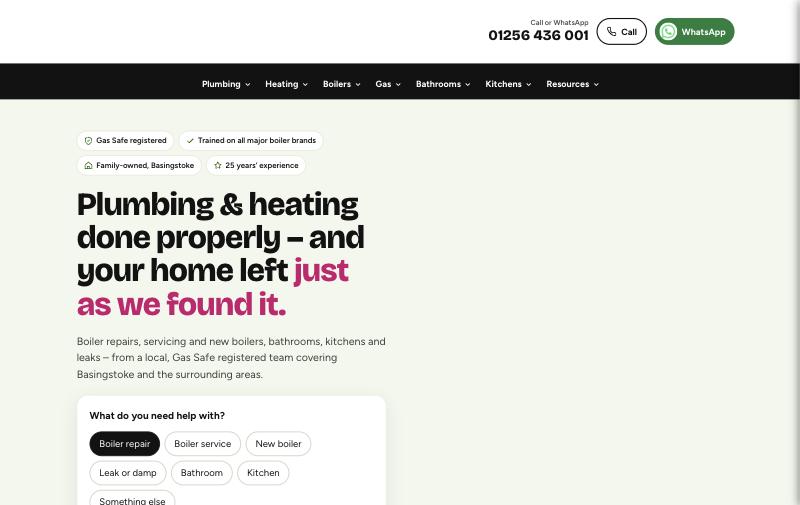 Homepage of Plumbjax